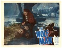 2x011 WOLF MAN LC #6 R48 Maria Ouspenskaya finds unconscious Lon Chaney Jr. after he transforms!