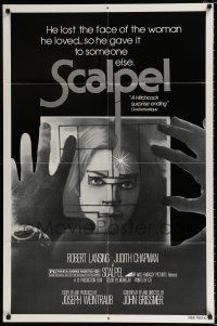 2x428 SCALPEL 1sh '78 he lost the face of the woman he loved, so he gave it to someone else!