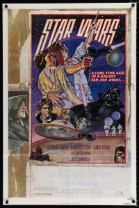 2x441 STAR WARS NSS style D 1sh 1978 cool circus poster art by Drew Struzan & Charles White!