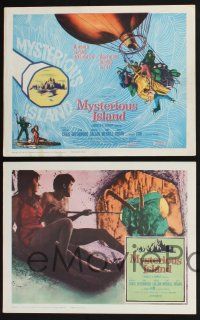 2x198 MYSTERIOUS ISLAND 8 LCs '61 Ray Harryhausen, cool giant monster special effects scenes!