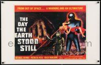 2y045 DAY THE EARTH STOOD STILL signed 22x34 commercial REPRO poster '84 by Robert Wise, cool art!