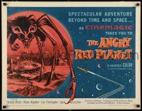 2y064 ANGRY RED PLANET 1/2sh '60 great artwork of gigantic drooling bat-rat-spider creature!