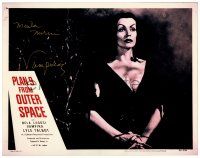 2y006 PLAN 9 FROM OUTER SPACE signed REPRO LC '58 by Vampira, directed by Ed Wood, worst movie ever!