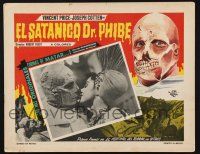2y301 ABOMINABLE DR. PHIBES Mexican LC R70s border art & inset photo of monster Vincent Price!