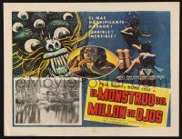 2y304 BEAST WITH 1,000,000 EYES Mexican LC R60s great border art of monster & scuba divers!
