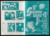 2y403 CHAMBER OF HORRORS German pressbook '66 Rolf Goetze art of the crazed Baltimore Strangler!