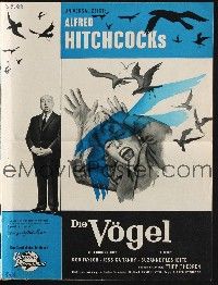2y423 BIRDS German program '63 Alfred Hitchcock, different images for the German premiere!