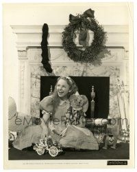 2z064 ALICE IN WONDERLAND candid 8x10.25 still '33 Charlotte Henry surrounded by toys at Christmas!