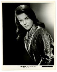 2z082 ANN-MARGRET 8x10.25 still '60s sexy close portrait in silk blouse over black background!