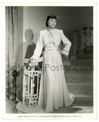 2z079 ANNA MAY WONG 8.25x10 still '38 in a smart dinner dress by Edith Head for King of Chinatown!