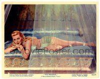 2z038 PRODIGAL color 8x10 still #1 '55 close up of sexiest Biblical Lana Turner sprawled on bed!