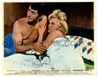 2z031 MURDERERS' ROW color English FOH LC '66 Dean Martin as spy Matt Helm in bed with sexy blonde!