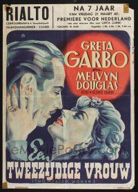 3a003 TWO-FACED WOMAN Dutch '47 Melvyn Douglas goes gay with pretty Greta Garbo!