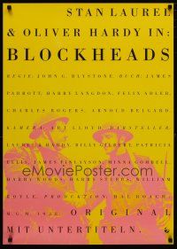 3a027 BLOCK-HEADS German R90s Stan Laurel & Oliver Hardy, Hal Roach!