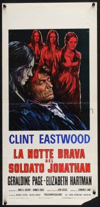 3a594 BEGUILED Italian locandina '71 art of Clint Eastwood, Geraldine Page, Don Siegel directed!