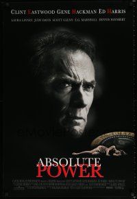 3b024 ABSOLUTE POWER 1sh '97 great image of star & director Clint Eastwood!