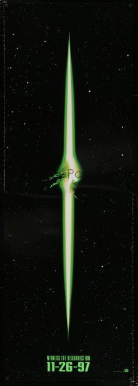 3b035 ALIEN RESURRECTION teaser 1sh '97 Sigourney Weaver, Jean-Pierre Jeunet sci-fi sequel!