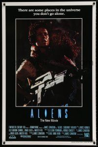 3b037 ALIENS int'l 1sh '86 James Cameron, there are some places in the universe you don't go alone!