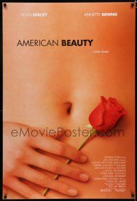 3b048 AMERICAN BEAUTY DS 1sh '99 Sam Mendes Academy Award winner, sexy close up image!
