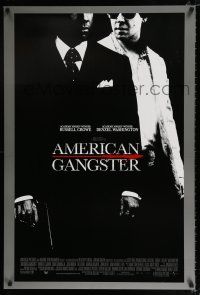 3b050 AMERICAN GANGSTER int'l DS 1sh '07 Denzel Washington, Russell Crowe, Ridley Scott directed!