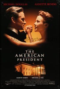 3b054 AMERICAN PRESIDENT advance DS 1sh '95 Michael Douglas, Annette Bening, directed by Reiner!
