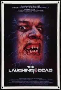 3b436 LAUGHING DEAD 1sh '89 the Aztec God of Death is back and he's got a big appetite!