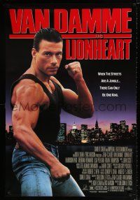 3b449 LIONHEART DS 1sh '91 Jean-Claude Van Damme, there can only be one king!