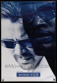 3b488 MIAMI VICE teaser DS 1sh '06 cool image of Jamie Foxx & Colin Farrell as Crockett & Tubbs!