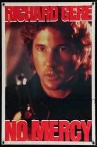 3b532 NO MERCY teaser 1sh '86 Kim Basinger, Jeroen Krabbe, extreme close up of Richard Gere!