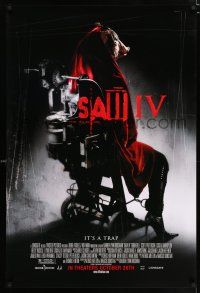 3b652 SAW IV advance 1sh '07 Tobin Bell, Costas Mandylor, wild image of pig in sexy boots!