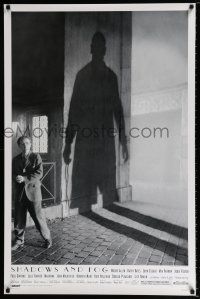 3b668 SHADOWS & FOG DS 1sh '92 cool photographic image of Woody Allen by Brian Hamill!