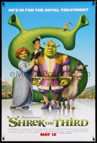 3b677 SHREK THE THIRD advance DS 1sh '07 different cartoon image of top characters