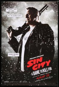 3b005 SIN CITY A DAME TO KILL FOR teaser DS 1sh '14 Mickey Rourke as Marv, he means no harm!