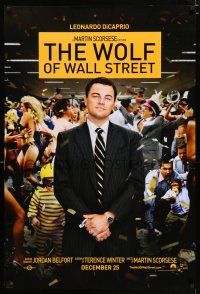 3b828 WOLF OF WALL STREET teaser DS 1sh '13 Martin Scorsese directed, Leonardo DiCaprio!
