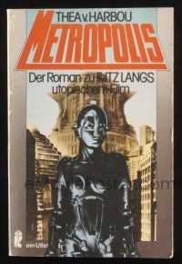 3c005 METROPOLIS German paperback book '78 Thea von Harbou's novel with scenes from the movie!