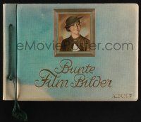 3c015 BUNTE FILM BILDER German 9x13 cigarette card album '35 with 275 color images of top stars!