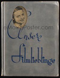 3c024 UNSERE FILMLIEBLINGE German Ross postcard album '30s contains 96 cards + Knoteck autograph!