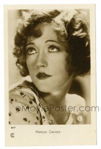 3c052 MARION DAVIES French 4x6 postcard '20s head & shoulders portrait of the pretty star!