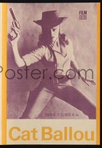 3c059 CAT BALLOU East German program '71 classic sexy cowgirl Jane Fonda, Lee Marvin, different!