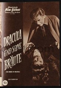 3c382 BRIDES OF DRACULA German program '60 Terence Fisher, Hammer horror, different vampire images!