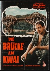 3c384 BRIDGE ON THE RIVER KWAI Film Buhne German program '58 Holden, Guinness, David Lean, different