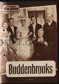 3c388 BUDDENBROOKS PART 1 German program '59 great images of pretty Lisolette Pulver & cast!