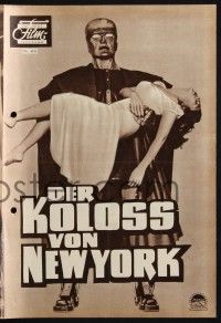 3c411 COLOSSUS OF NEW YORK German program '59 different images of the great robot monster!