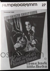 3c412 COME BACK LITTLE SHEBA German program R80s Burt Lancaster, Shirley Booth, different images!