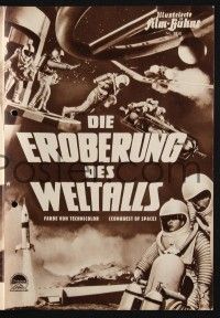 3c416 CONQUEST OF SPACE German program '55 George Pal sci-fi, cool different sci-fi images!
