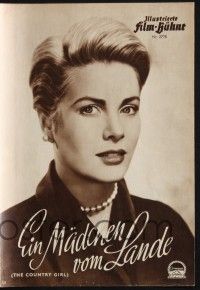 3c417 COUNTRY GIRL German program '55 Grace Kelly, Bing Crosby, William Holden, different images!