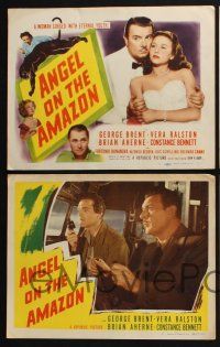 3d061 ANGEL ON THE AMAZON 8 LCs '48 Vera Ralston, George Brent & Constance Bennett!