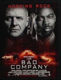 3d067 BAD COMPANY 8 LCs '02 Anthony Hopkins & Chris Rock, directed by Joel Schumacher!