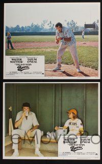 3d070 BAD NEWS BEARS 8 LCs '76 Walter Matthau coaches baseball player Tatum O'Neal!