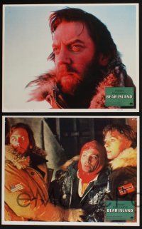 3d075 BEAR ISLAND 8 LCs '80 arctic images w/ Donald Sutherland & Vanessa Redgrave, Alistair MacLean